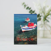Carte Postale Bateaux de pêche dans les Cyclades (Debout devant)