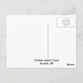 Carte postale Bateaux de pêche de l'île de Kodiak (Dos)