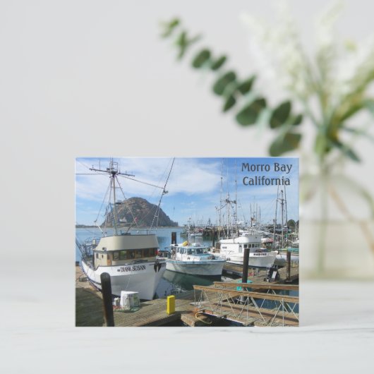 Carte postale Bateaux de pêche de Morro Bay ! (Debout devant)