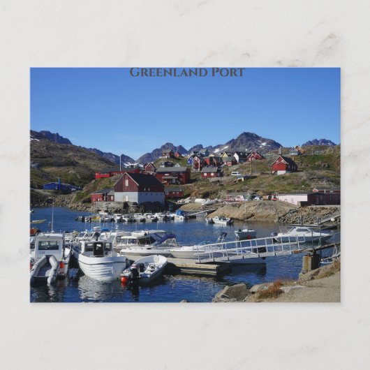 Carte Postale Bateaux de pêche du Groenland (Devant)