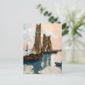 Carte Postale Bateaux de pêche français 1925 (Debout devant)