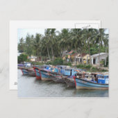 Carte Postale Bateaux de pêche, Hoi An, Vietnam (Devant / Derrière)