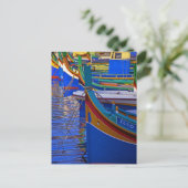 Carte Postale Bateaux de pêche maltais (Debout devant)