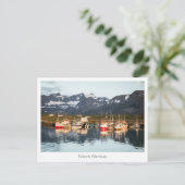 Carte Postale Bateaux de pêche norvégiens (Debout devant)