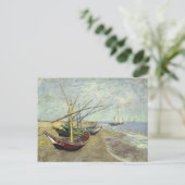 Carte Postale Bateaux de pêche par Van Gogh (Debout devant)