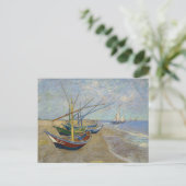Carte Postale Bateaux de pêche par Vincent Van Gogh (Debout devant)