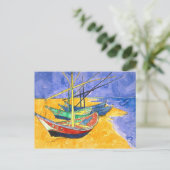 Carte Postale Bateaux De Pêche Plage Saintes-Maries Van Gogh Fin (Debout devant)