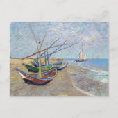 Carte Postale Bateaux de pêche Plage Vincent van Gogh (Devant)