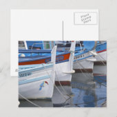 Carte Postale Bateaux de pêche provençaux typiques peints en 2 (Devant / Derrière)
