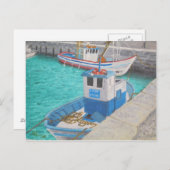 Carte Postale Bateaux de pêche - Tarifa Espagne (Devant / Derrière)