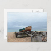 Carte Postale Bateaux de pêche traditionnels (Devant / Derrière)