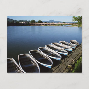 Carte Postale Bateaux de rangée à Arashiyama à Kyoto