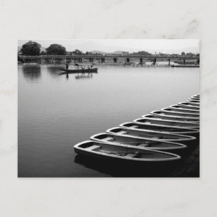 Carte Postale Bateaux de rangée : Arashiyama, Kyoto Postcard