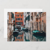 Carte Postale Bateaux de Venise (Devant / Derrière)
