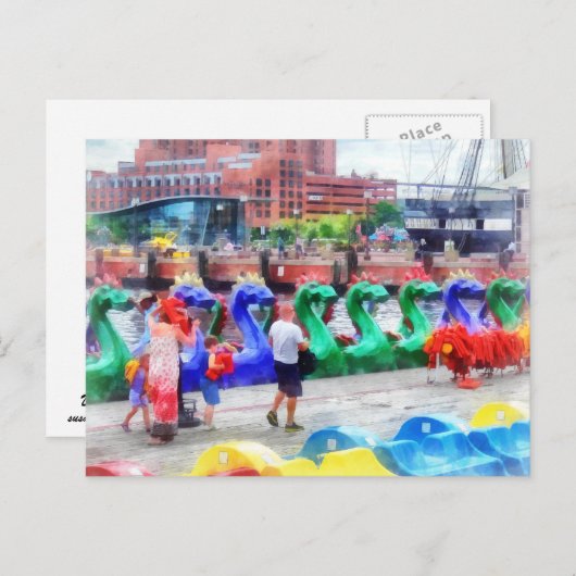 Carte Postale Bateaux Dragon Baltimore MD (Devant / Derrière)