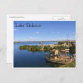 Carte Postale bateaux du lac titicaca (Devant / Derrière)