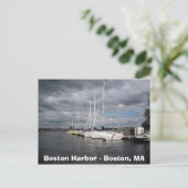 Carte Postale Bateaux du port de Boston (Debout devant)