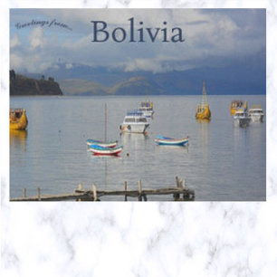 Carte Postale Bateaux en Bolivie