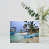 Carte Postale Bateaux en Caye Caulker, Belize (Debout devant)