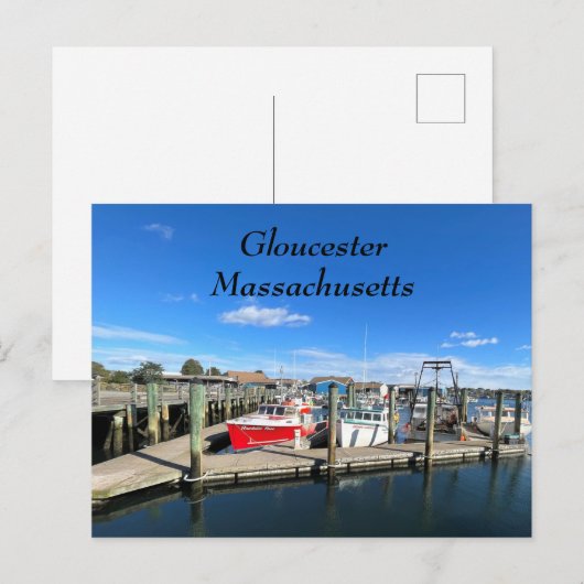 Carte Postale Bateaux en Gloucester (Devant / Derrière)