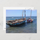 Carte Postale Bateaux en Haïti (Devant / Derrière)