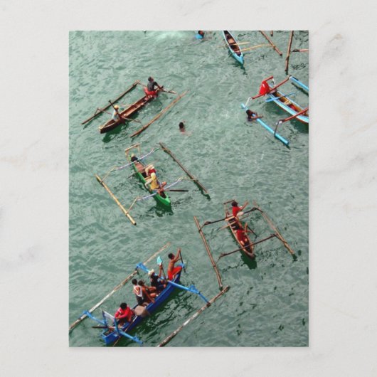 Carte Postale Bateaux en Indonésie (Devant)