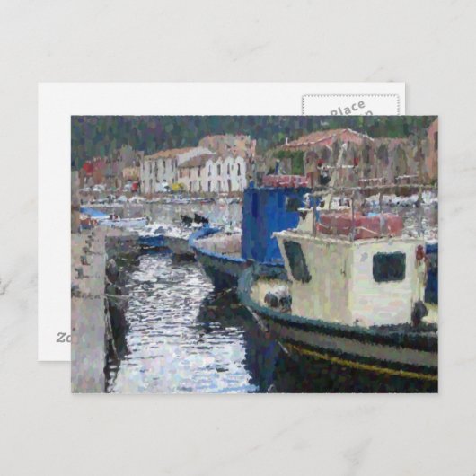 Carte Postale Bateaux en Sardaigne (Devant / Derrière)