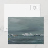 Carte Postale Bateaux et bateaux à Cannes 2014 (Devant / Derrière)