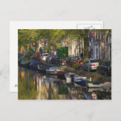 Carte Postale Bateaux et bâtiments le long de la ceinture du can (Devant / Derrière)