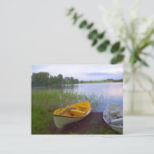 Carte Postale Bateaux et le lac (Debout devant)