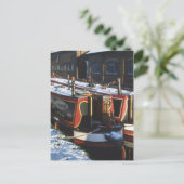Carte Postale Bateaux étroits en hiver (Debout devant)