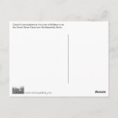 Carte Postale Bateaux étroits en hiver (Dos)