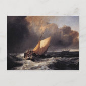 Carte Postale Bateaux hollandais en un vent (Devant)