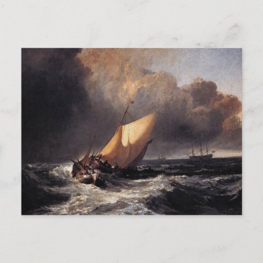 Carte Postale Bateaux hollandais en un vent (Devant)