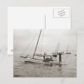 Carte Postale Bateaux Huîtriers, 1903 (Devant / Derrière)