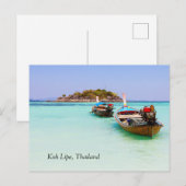 Carte Postale Bateaux, Koh Lipe, Thaïlande (Devant / Derrière)