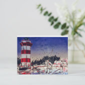 Carte Postale bateaux phare Hilton head Caroline du Sud (Debout devant)