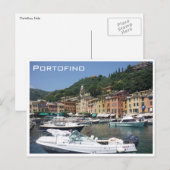 Carte Postale bateaux portofino (Devant / Derrière)