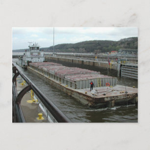 Carte Postale Bateaux-remorques sur le Mississippi