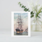 Carte Postale Bateaux remorqueurs remorquant un navire en mer (Debout devant)