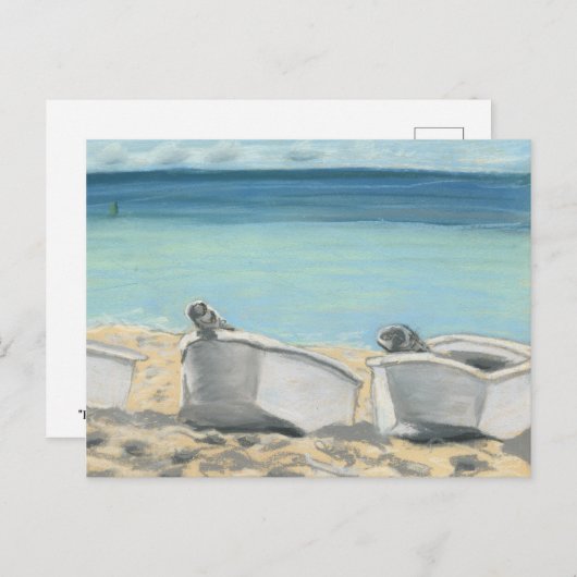 Carte postale Bateaux sur Grande Anse (Devant / Derrière)