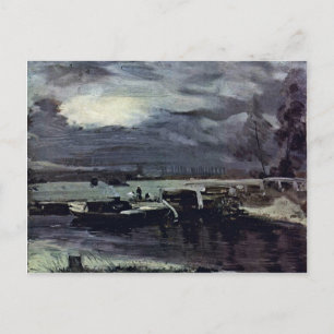 Carte Postale Bateaux Sur La Rivière Stour Deadham Church Dans L