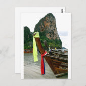 Carte Postale Bateaux thaïlandais (Devant / Derrière)