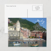 Carte Postale bateaux vernazza italy (Devant / Derrière)