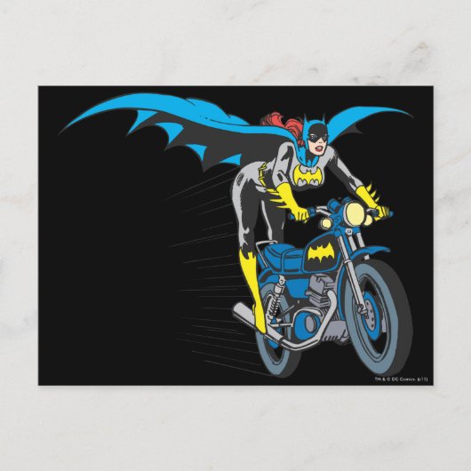 Carte Postale Batgirl sur batterie (Devant)