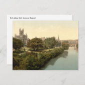 Carte Postale Bath Abbey, Bath, Somerset, Angleterre (Devant / Derrière)