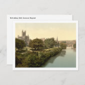 Carte Postale Bath Abbey, Bath, Somerset, Angleterre (Devant / Derrière)