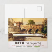 Carte Postale Bath City rail affiche touristique (Devant / Derrière)