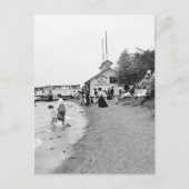 Carte Postale Bath House, île Bois Blanc, MI 1903 (Devant)