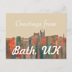 CARTE POSTALE BATH, UK SKYLINE